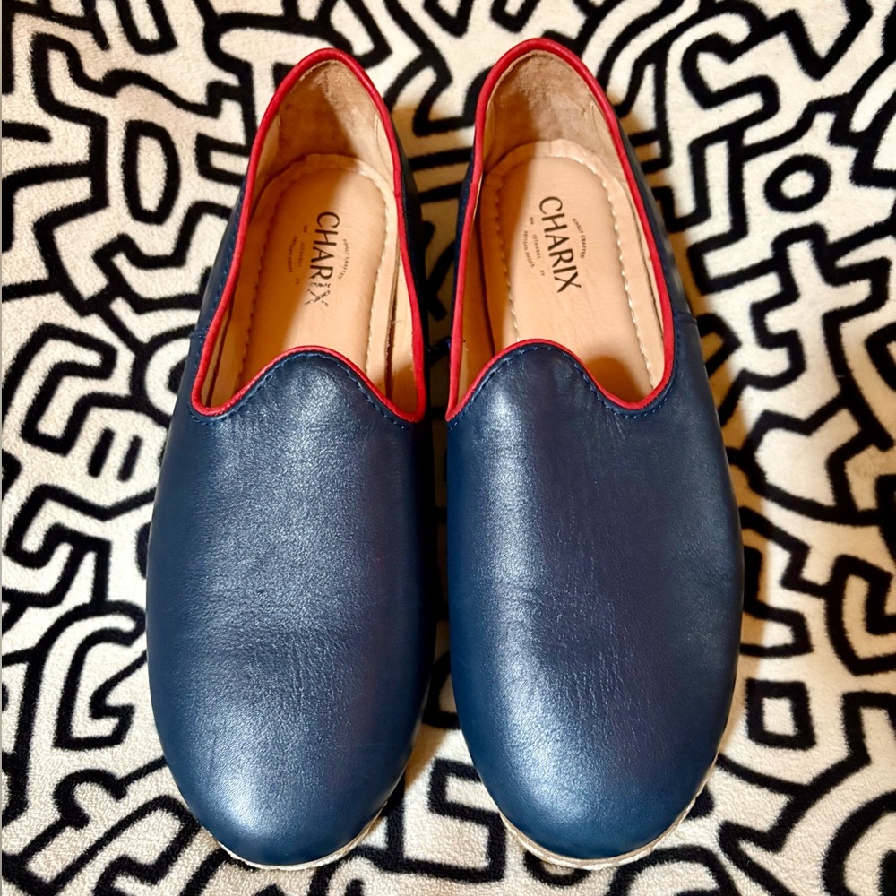 Charix Handmade Turkish Leather Slip Ons